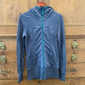 Lululemon gray/blue athletic long hoodie